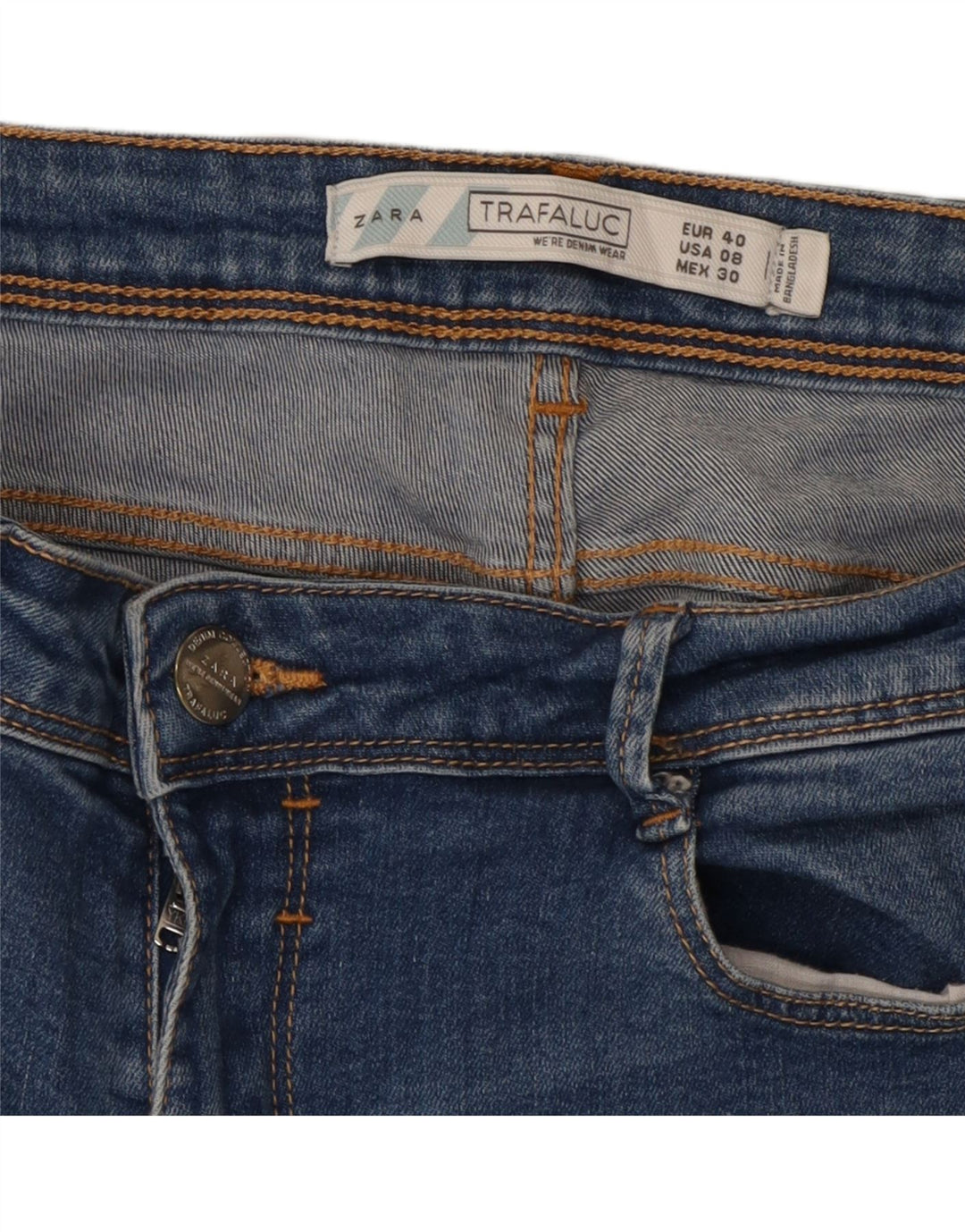 Zara Womens Skinny Jeans EU 40 Medium W30 L31 Blue