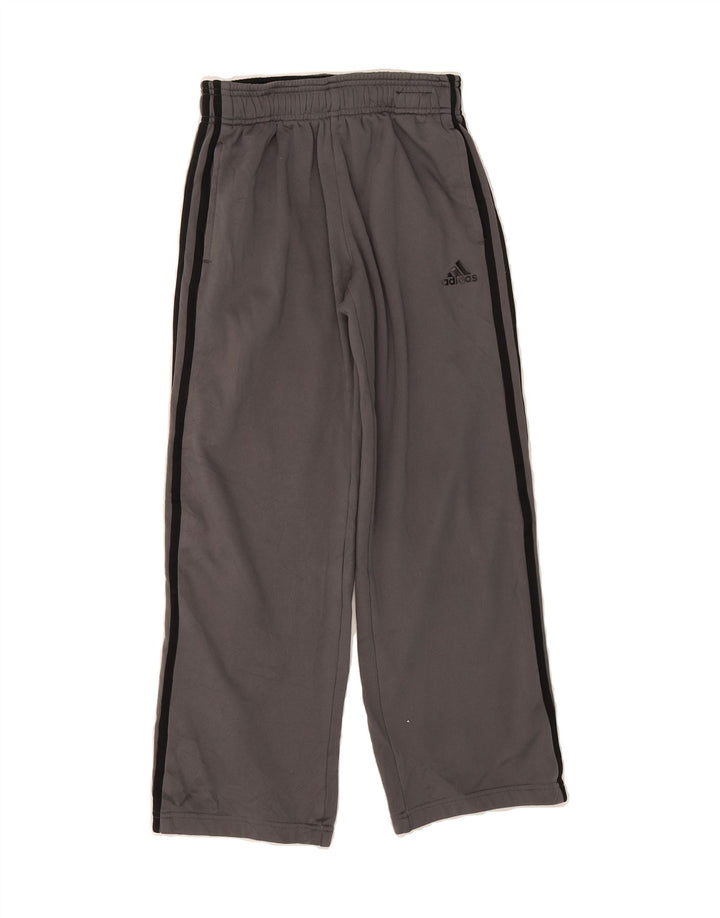 ADIDAS Boys Tracksuit Trousers 10-11 Years Medium Grey Polyester Vintage Adidas and Second-Hand Adidas from Messina Hembry 