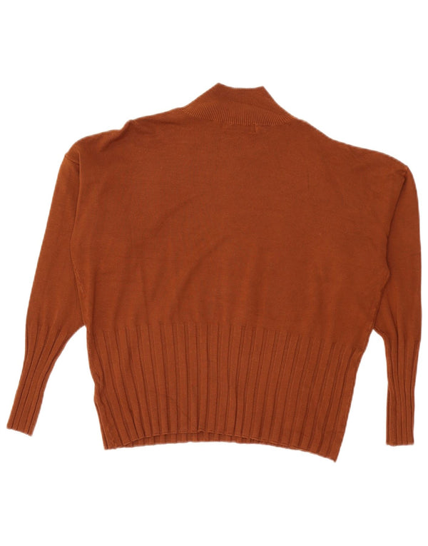 Marks & Spencer Womens Turtle Neck Jumper Sweater UK 18 XL Burgundy Viscose
