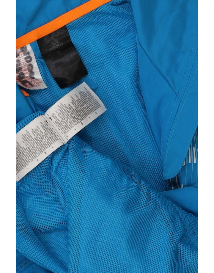 Adidas Boys F50 Graphic Tracksuit Top Jacket 11-12 Years Blue Polyester