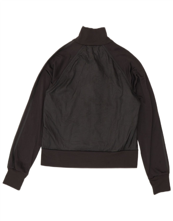 Adidas Womens Tracksuit Top Jacket UK 14 Medium  Black Polyamide