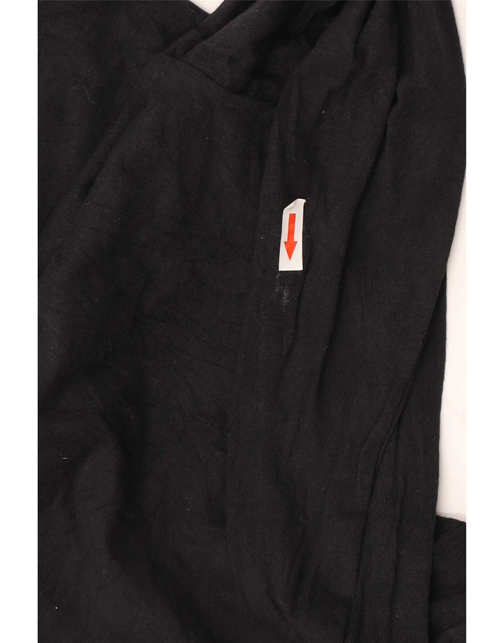 Adidas Mens Graphic Top Long Sleeve Small Black Cotton
