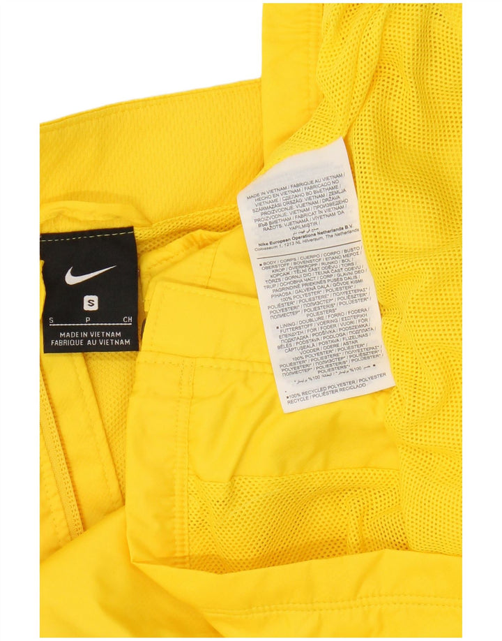 NIKE Mens Tracksuit Top Jacket Small Yellow Polyester