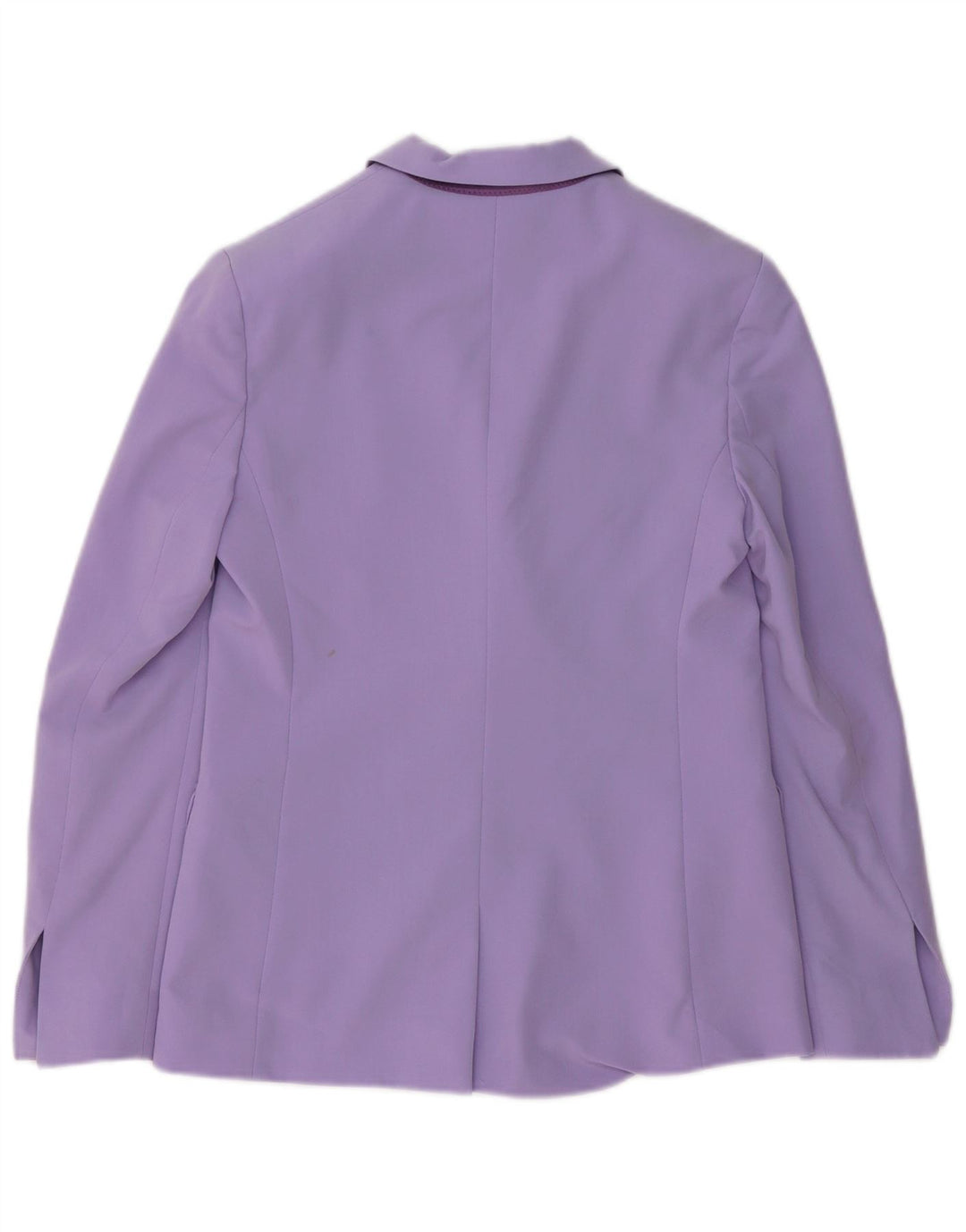Topshop Womens Double Breasted Blazer Jacket UK 8 Small Purple Polyester