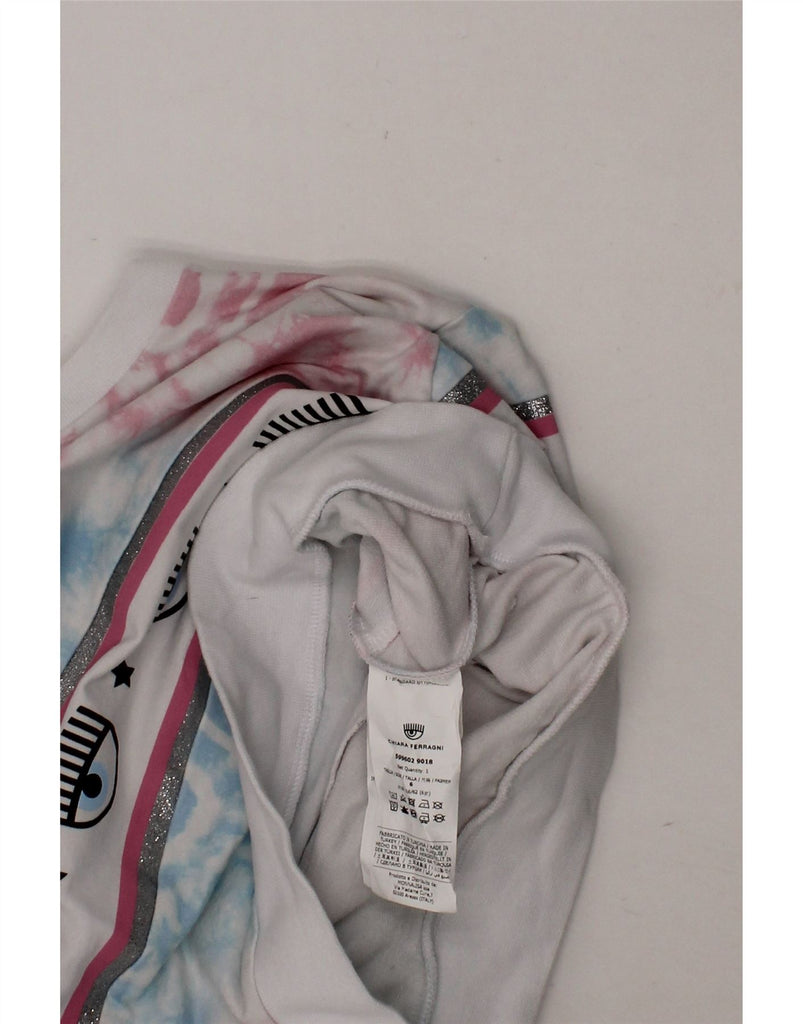 CHIARA FERRAGNI Girls Sweatshirt Jumper 5-6 Years Multicoloured Tie Dye Vintage Chiara Ferragni and Second-Hand Chiara Ferragni from Messina Hembry 