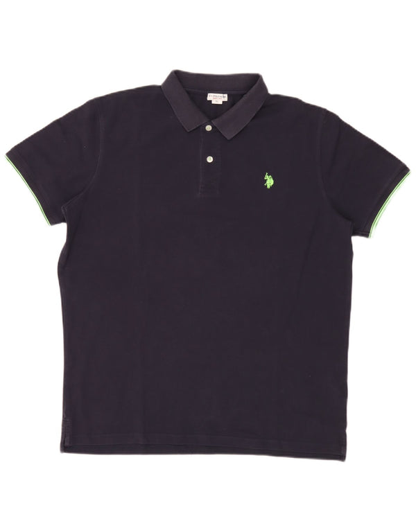 U.S. Polo Assn. Mens Shirt XL Navy Blue Cotton