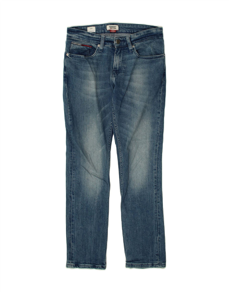 TOMMY HILFIGER Womens Scanton Slim Jeans W29 L30  Blue Cotton Vintage Tommy Hilfiger and Second-Hand Tommy Hilfiger from Messina Hembry 