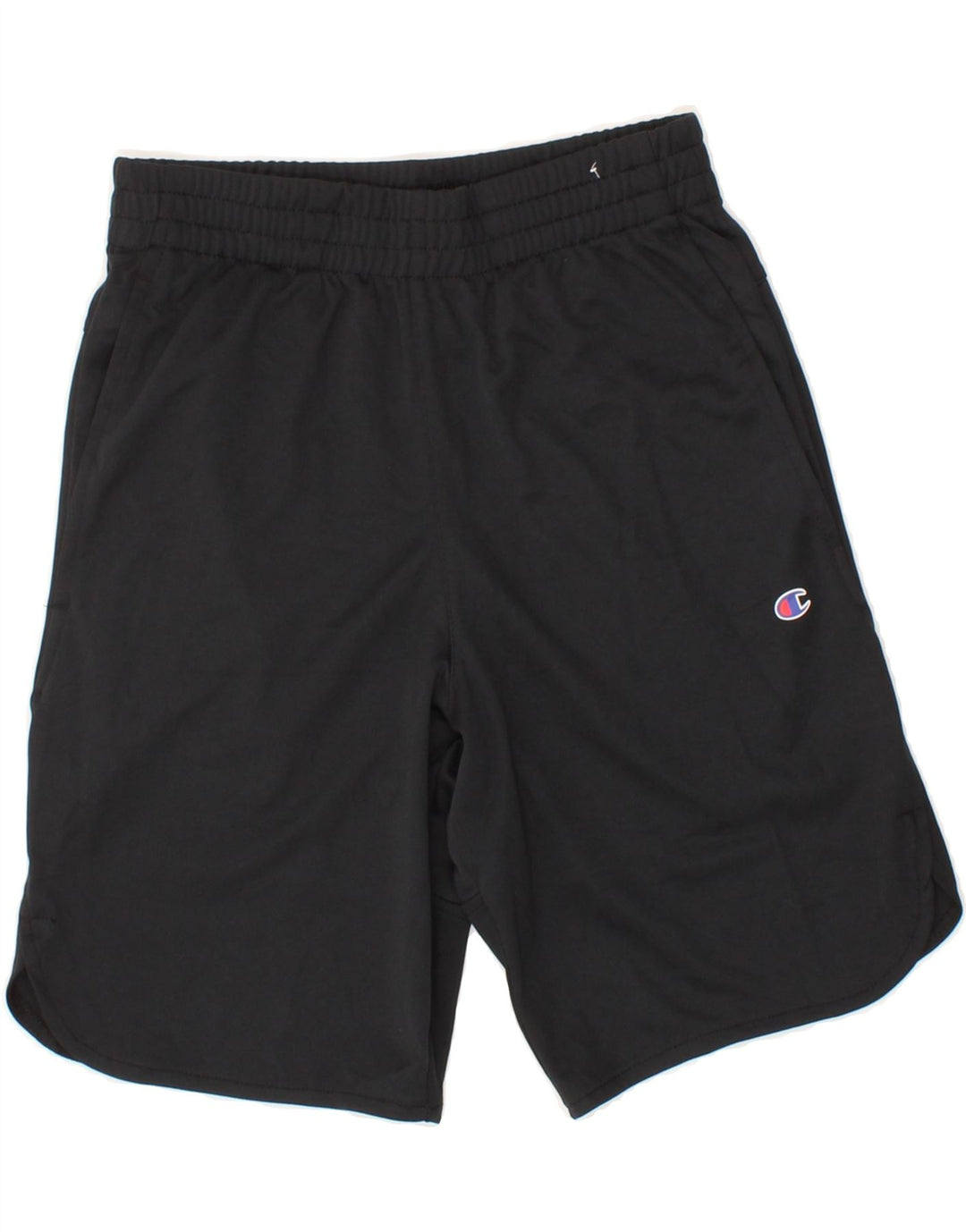 CHAMPION Boys Graphic Sport Shorts 10-11 Years Black Polyester Vintage Champion and Second-Hand Champion from Messina Hembry 