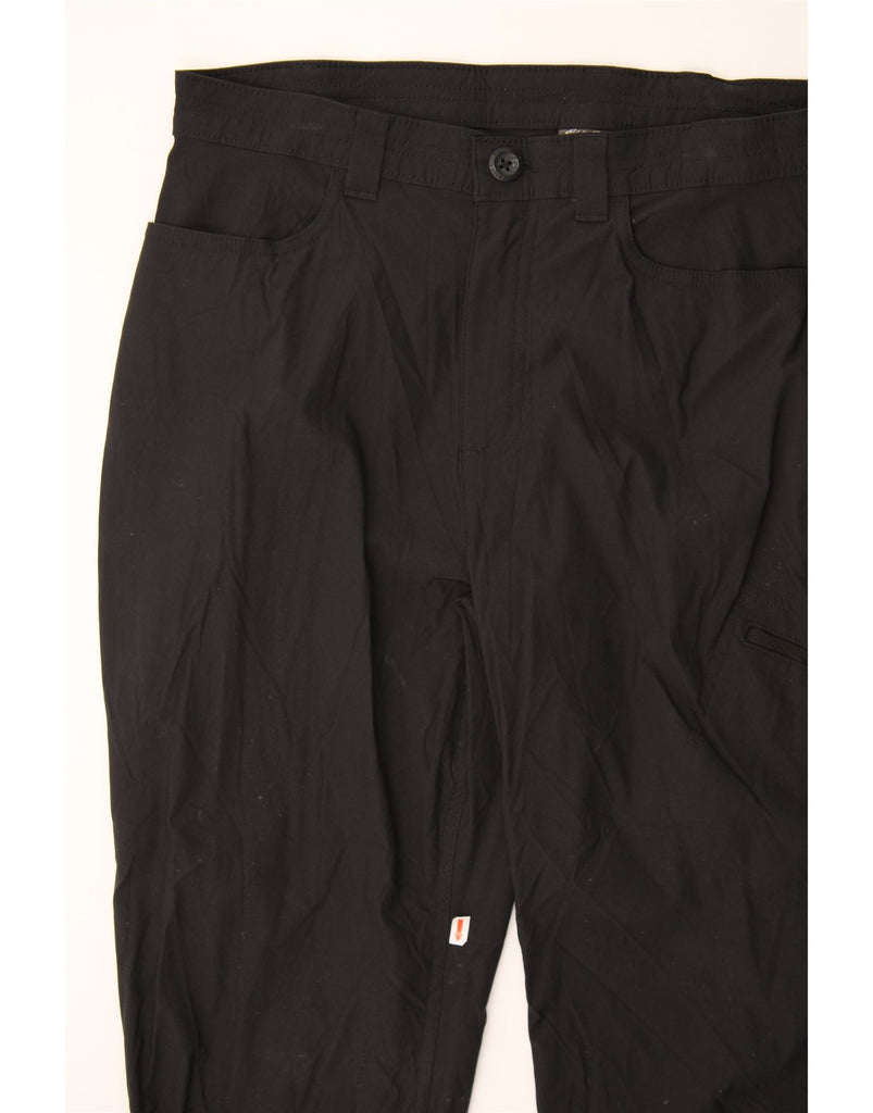 EDDIE BAUER Womens Straight Capri Trousers US 14 XL W34 L20 Black Nylon Vintage Eddie Bauer and Second-Hand Eddie Bauer from Messina Hembry 