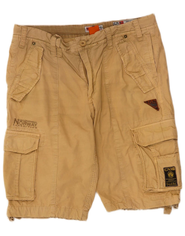 Norway Mens Cargo Shorts Medium W34 Beige
