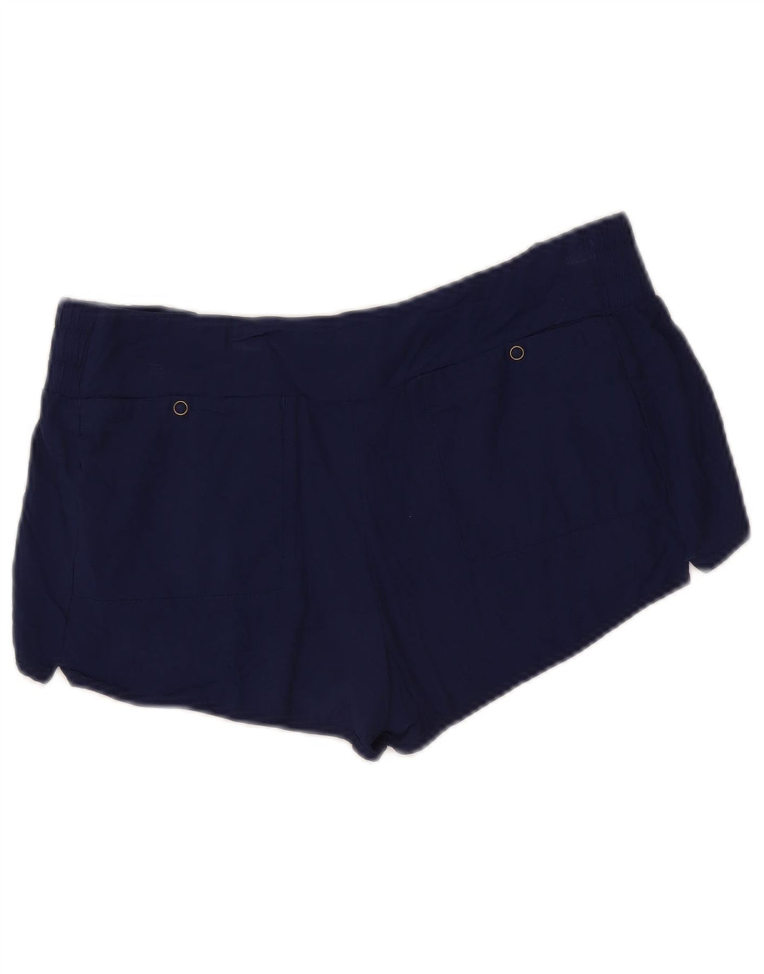 Hurley Womens Sport Shorts UK 14 Medium Navy Blue Rayon