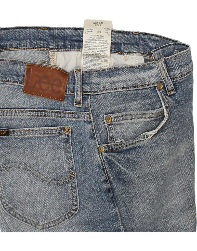 LEE Mens Rider Slim Jeans W32 L28 Blue Cotton | Vintage Lee | Thrift | Second-Hand Lee | Used Clothing | Messina Hembry 