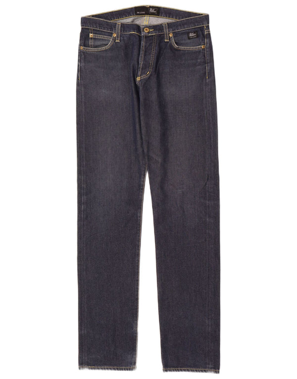 Roy Rogers Womens Slim Jeans IT 46 Large W32 L34 Navy Blue Cotton