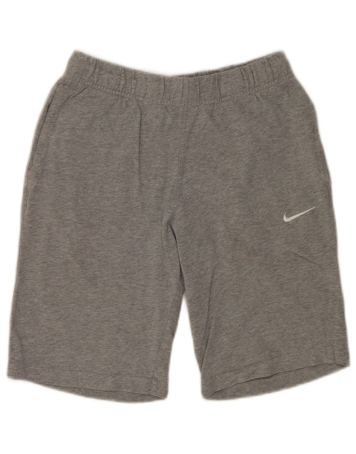 NIKE Womens Sport Shorts UK 10 Small  Grey Flecked