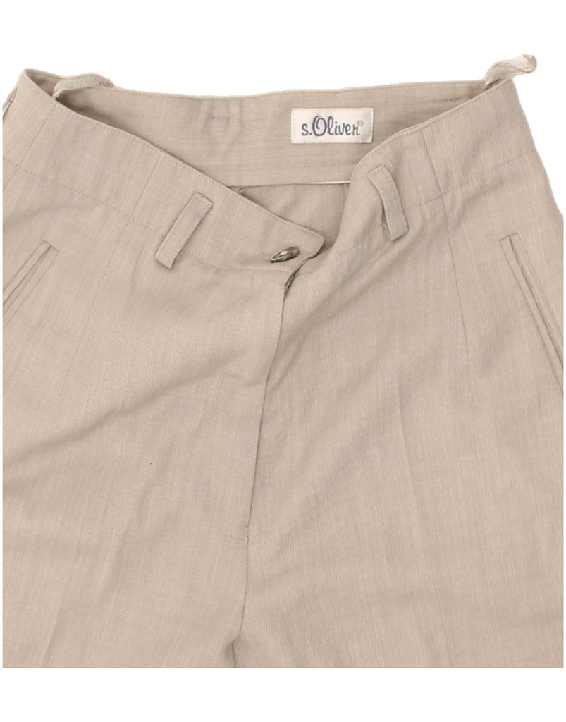 S.OLIVER Womens High Waist Chino Shorts W28 Medium  Beige | Vintage S.Oliver | Thrift | Second-Hand S.Oliver | Used Clothing | Messina Hembry 