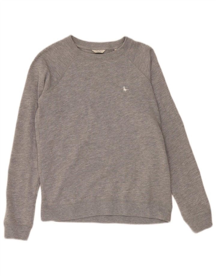 JACK WILLS Womens Sweatshirt Jumper UK 10 Small Grey Cotton Classic