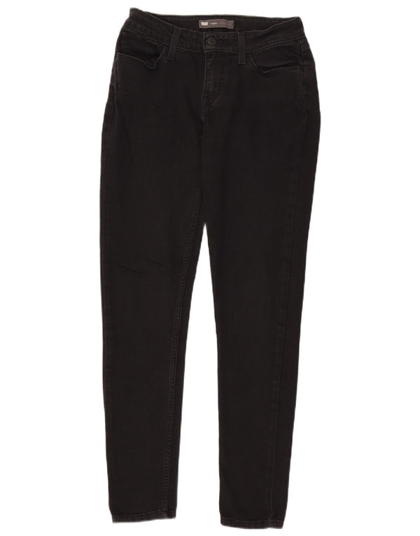 Levi's Womens Jegging Skinny Jeans W28 L30 Black Cotton