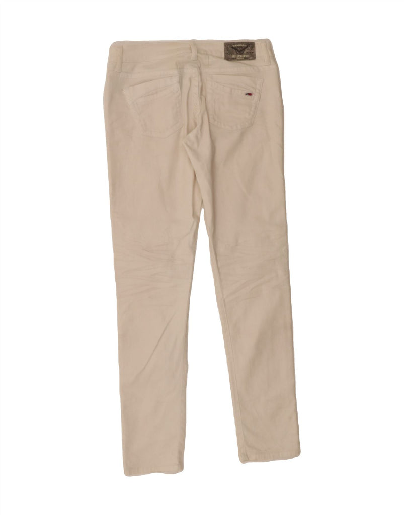 TOMMY HILFIGER Womens Skinny Jeans W29 L32 White Cotton Vintage Tommy Hilfiger and Second-Hand Tommy Hilfiger from Messina Hembry 