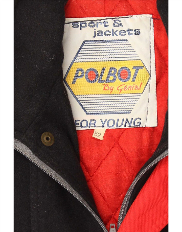 Polbot Mens Bomber Windbreaker Jacket IT 52 XL Navy Blue