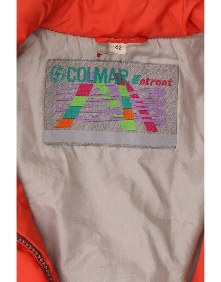 Colmar Womens Entrant Oversized Ski Jacket EU 42 XL Pink Colourblock 90s