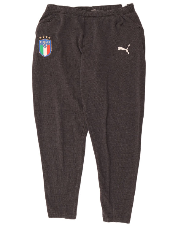 Puma Mens Italia Tracksuit Trousers Large  Grey Cotton