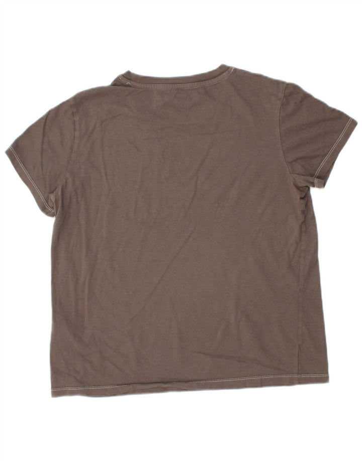 Levi's Womens Graphic T-Shirt Top UK 14 Medium Grey Cotton