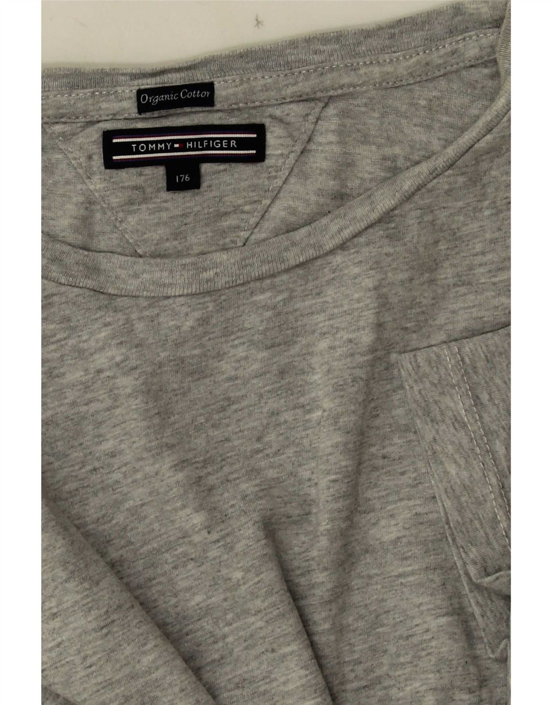 Tommy Hilfiger Boys T-Shirt Top 15-16 Years Grey Flecked