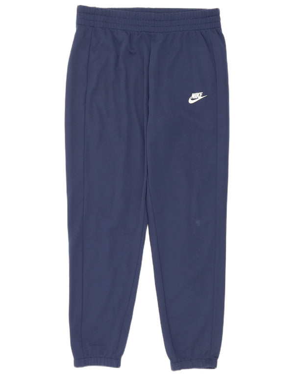 Nike Boys Tracksuit Trousers Joggers 13-14 Years XL Navy Blue Polyester