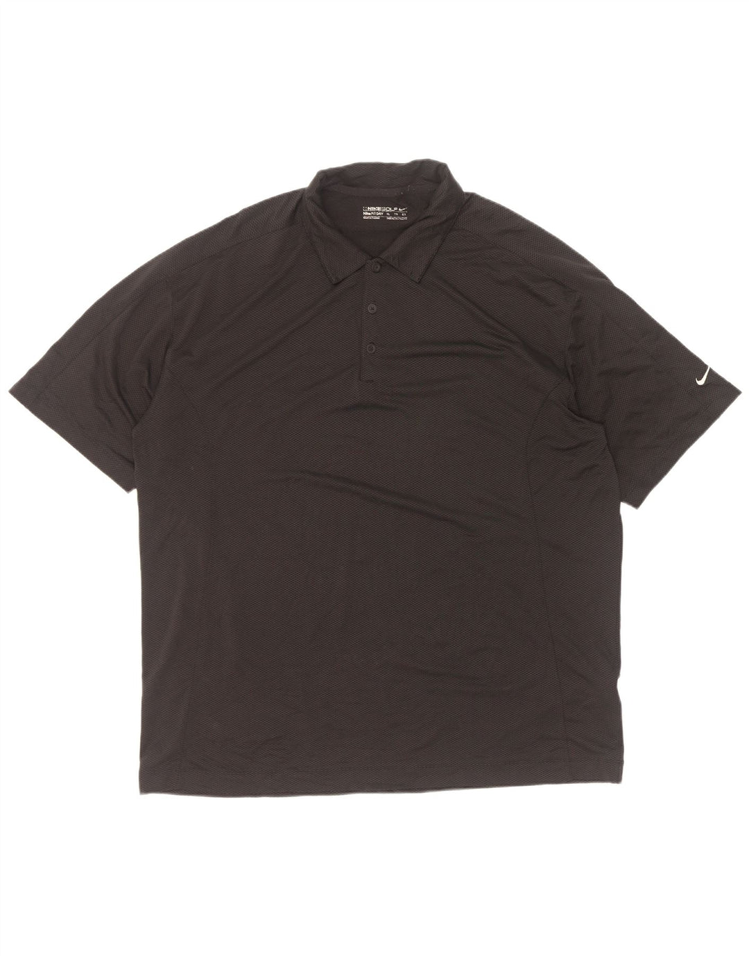 Nike Mens Golf Polo Shirt XL Black Polyester