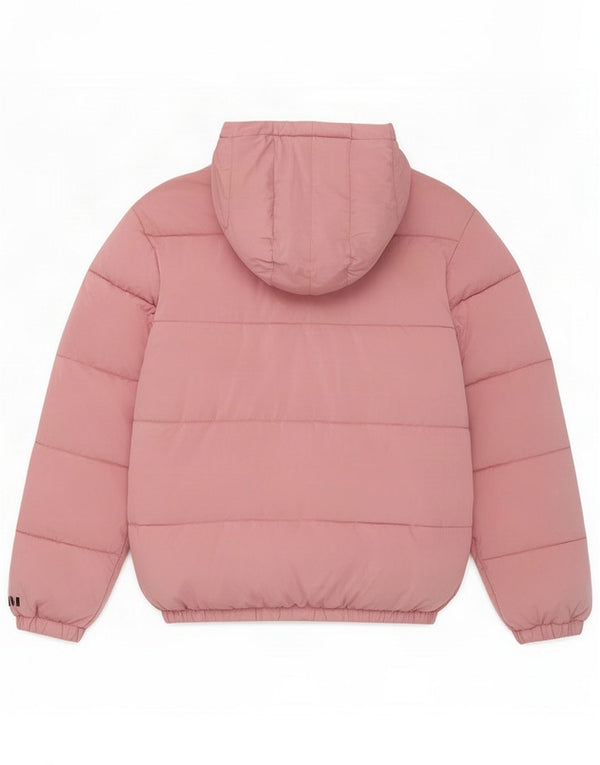 Jordan Girls Hooded Padded Jacket 12-13 Years Large Pink Polyester