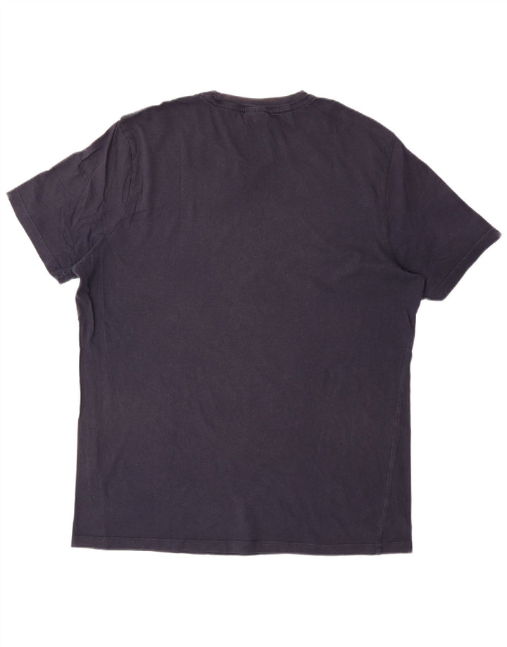 CHAMPION Mens T-Shirt Top XL Navy Blue Cotton