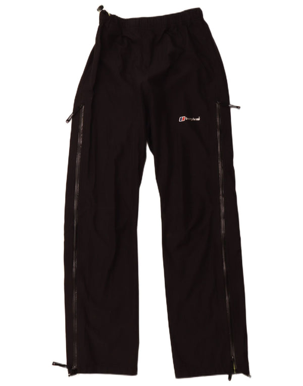 BERGHAUS Womens Tracksuit Trousers UK 10 Small Black Polyamide