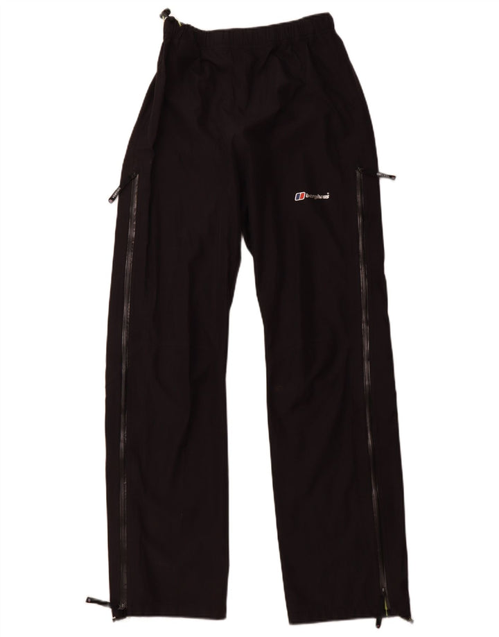 BERGHAUS Womens Tracksuit Trousers UK 10 Small Black Polyamide