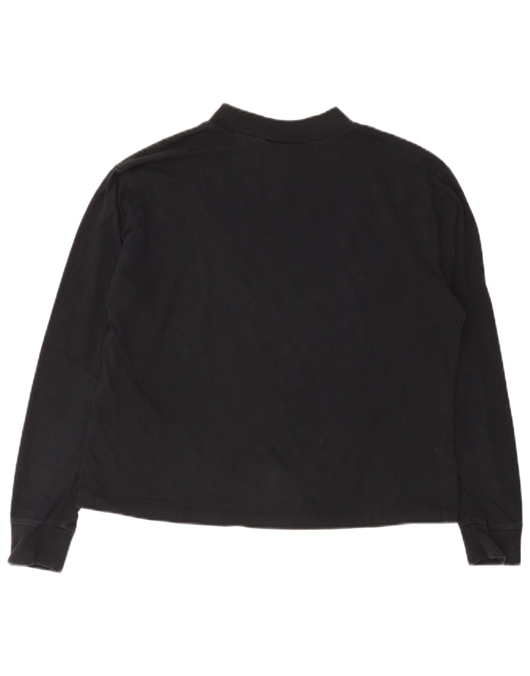 Nike Womens Top Long Sleeve UK 10 Small Black Cotton