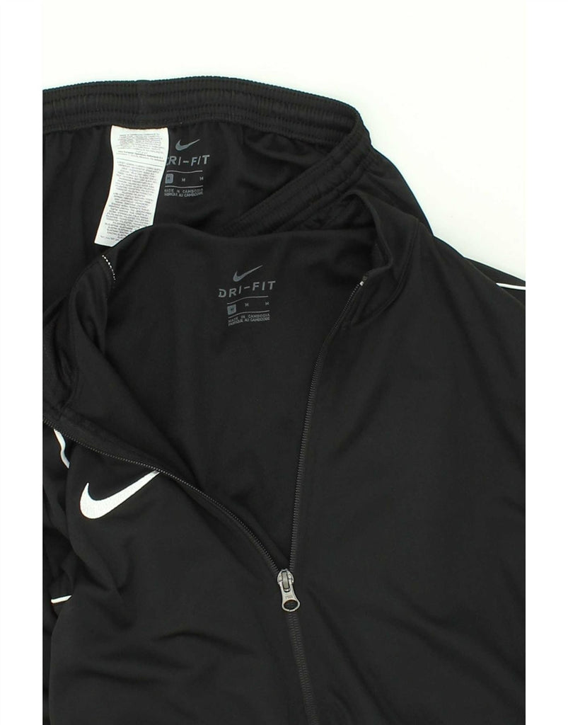 NIKE Womens Dri Fit Full Tracksuit UK 12 Medium Black Polyester Vintage Nike and Second-Hand Nike from Messina Hembry 