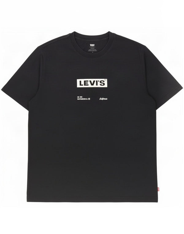 Levi's Mens Graphic T-Shirt Top Medium Black Cotton