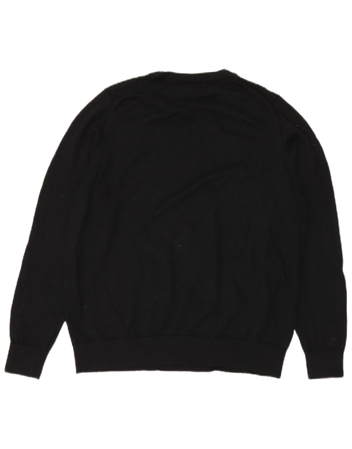 MARKS & SPENCER Womens Crew Neck Jumper Sweater UK 20 2XL Black