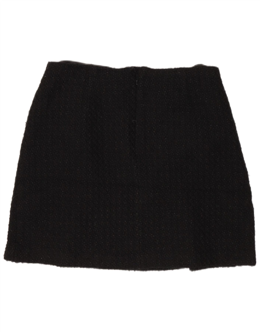 Marks & Spencer Womens Mini Skirt UK 14 Medium W32  Black Acrylic