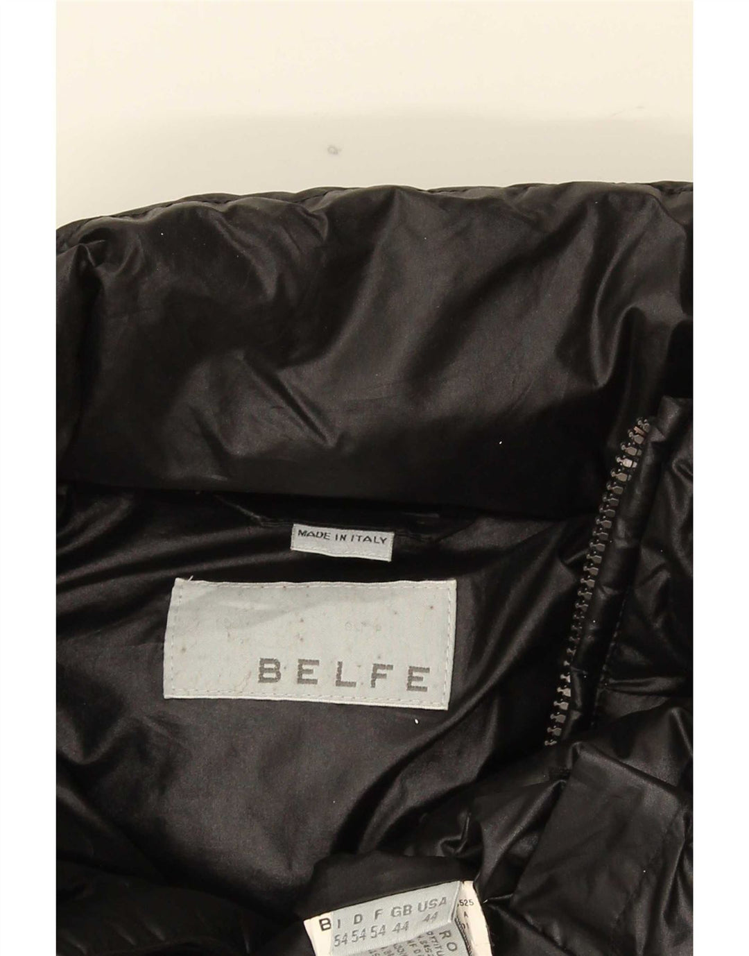 Belfe & Mens Padded Jacket UK 44 2XL Black Nylon