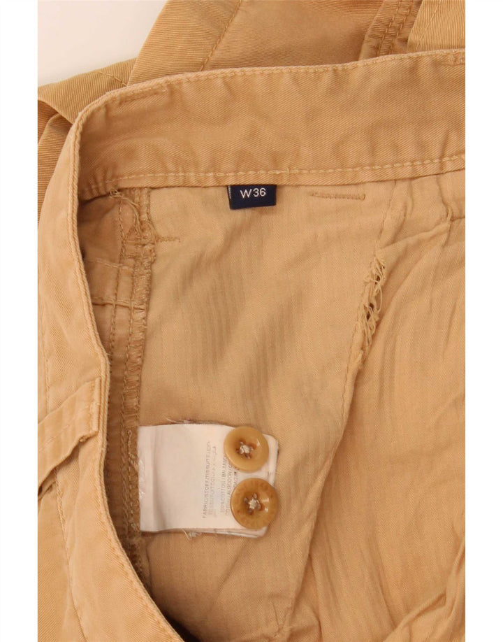 Gant Mens Cargo Shorts W36 Large Beige Cotton
