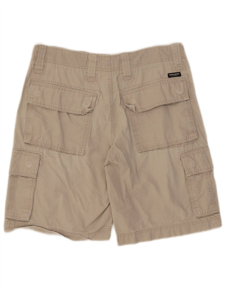 Dockers Mens Comfort Fit Cargo Shorts W31 Medium Beige Cotton