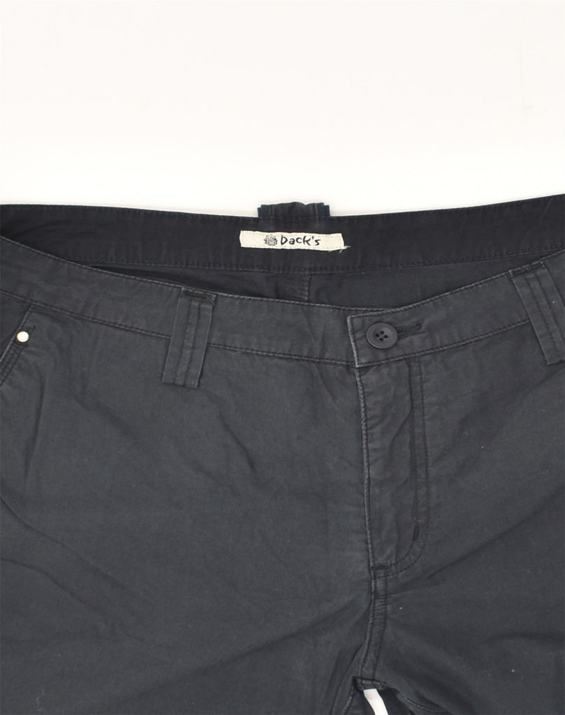 DACK'S Mens Chino Shorts W36 Large Navy Blue Cotton | Vintage Dack's | Thrift | Second-Hand Dack's | Used Clothing | Messina Hembry 