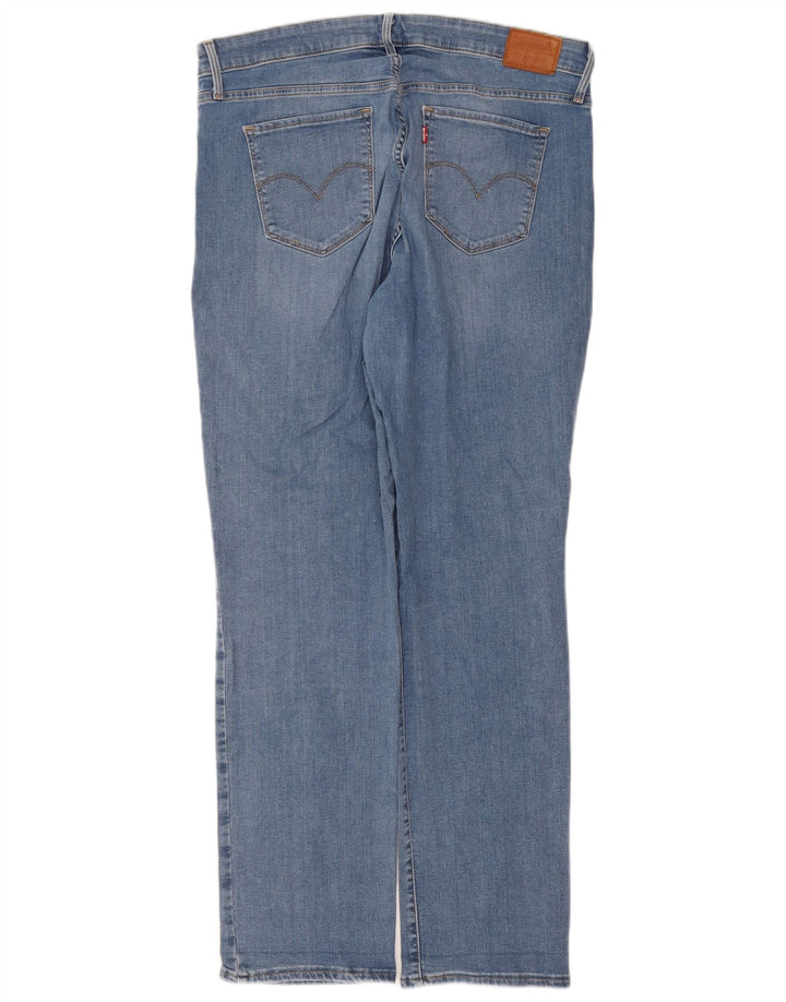 Levi's Womens 314 Shaping Straight Jeans W36 L32 Blue Cotton