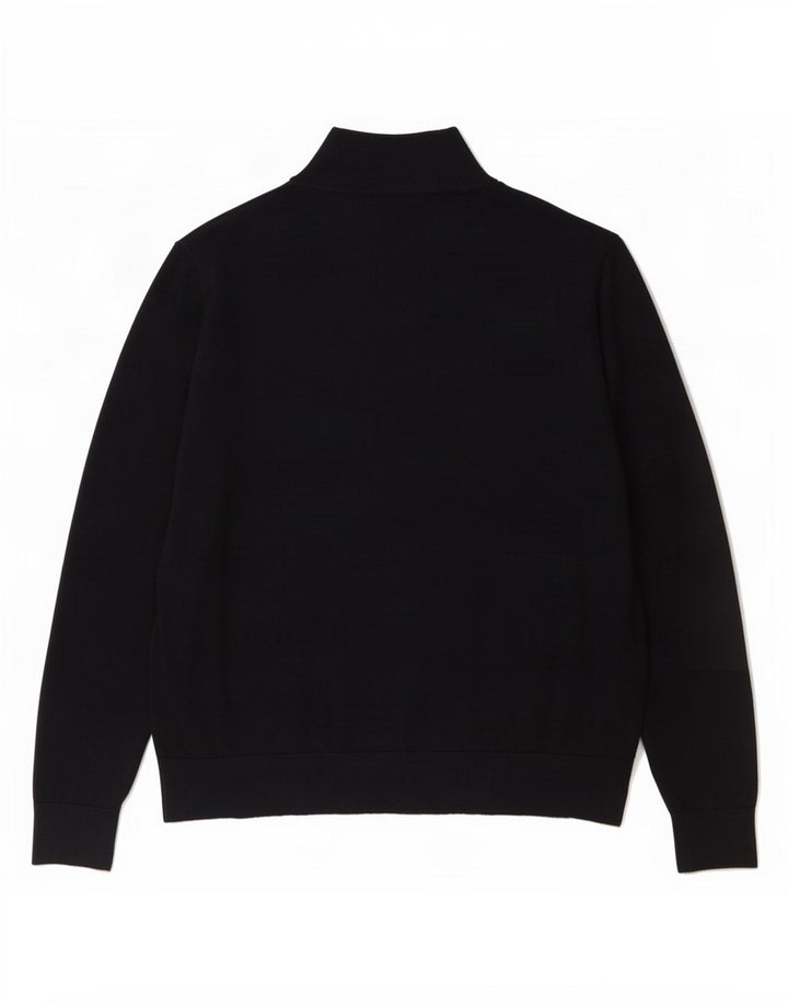 Cos Womens Turtle Neck Jumper Sweater UK 14 Medium Navy Blue Wool