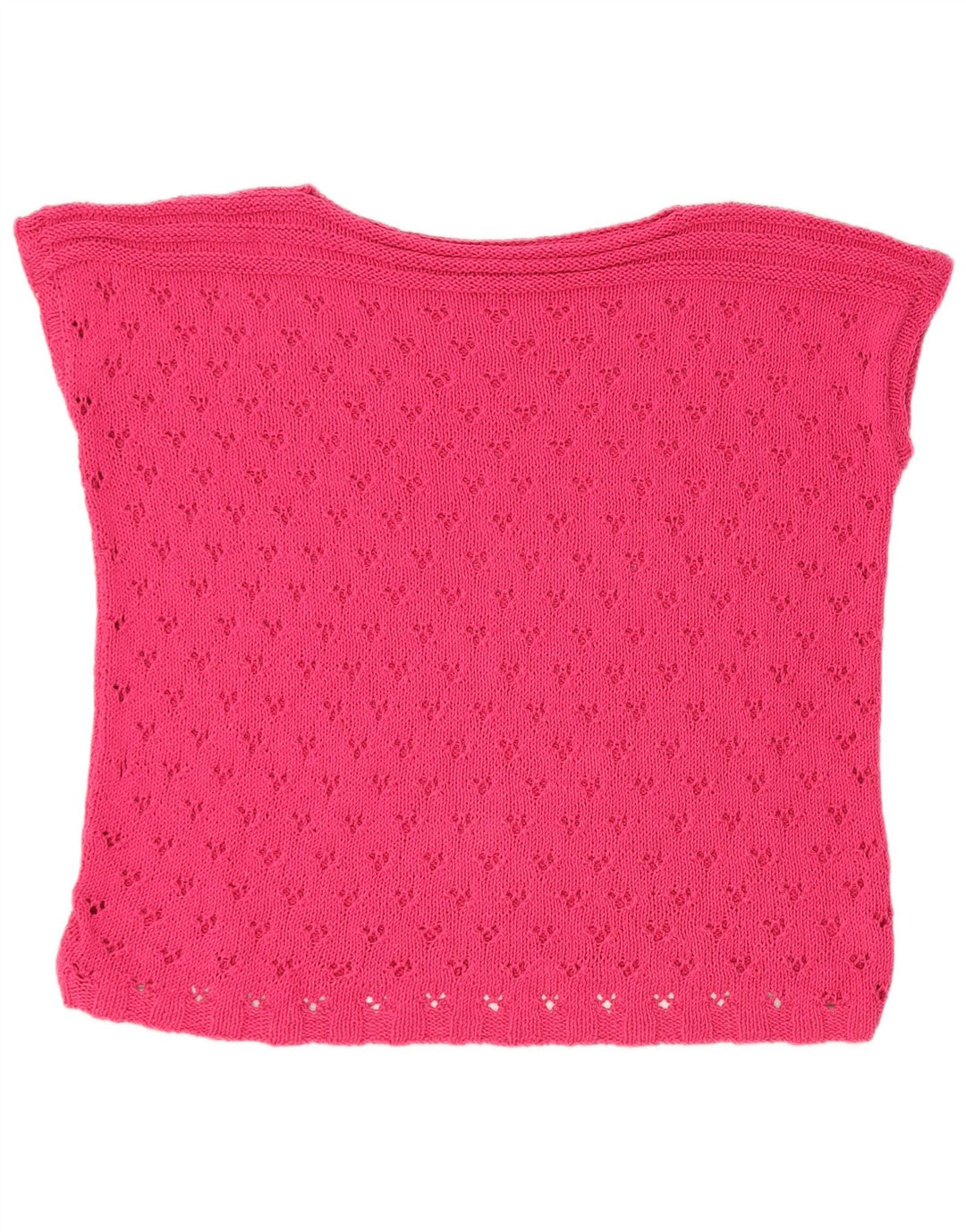 Vintage Womens Vest Tank Top UK 14 Large Pink