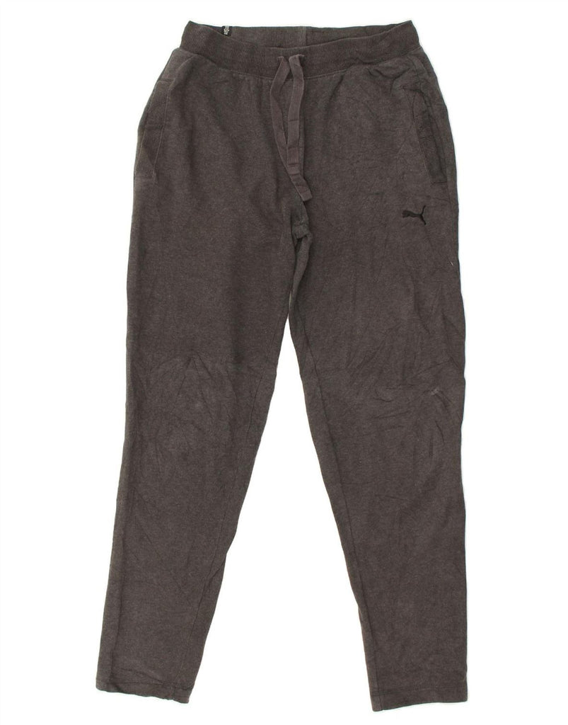 PUMA Mens Tracksuit Trousers Medium Grey Cotton | Vintage Puma | Thrift | Second-Hand Puma | Used Clothing | Messina Hembry 