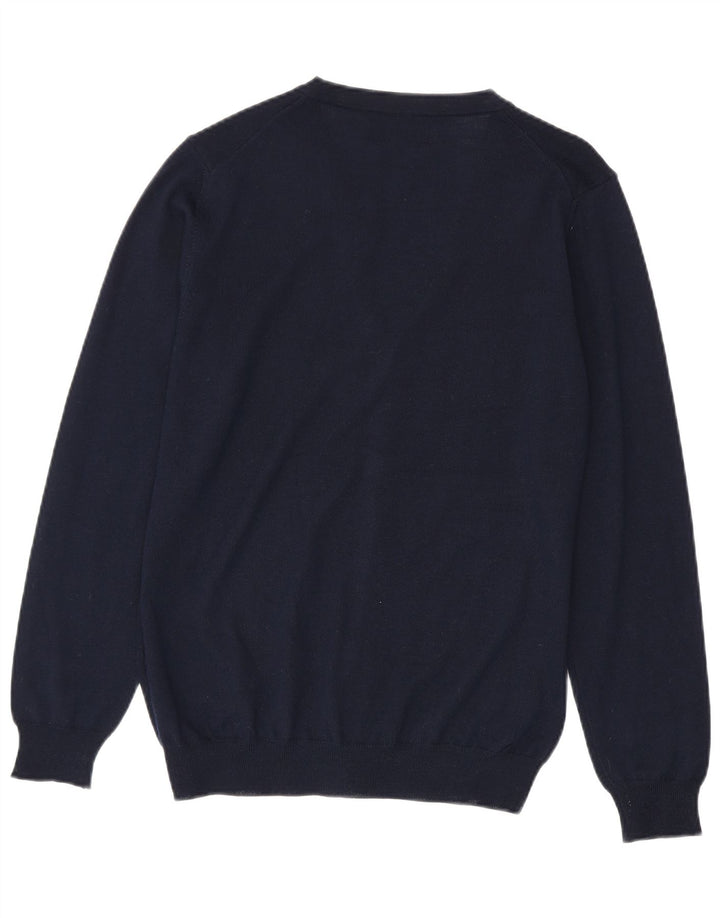 Marks & Spencer Mens Cardigan Sweater Small Navy Blue Acrylic