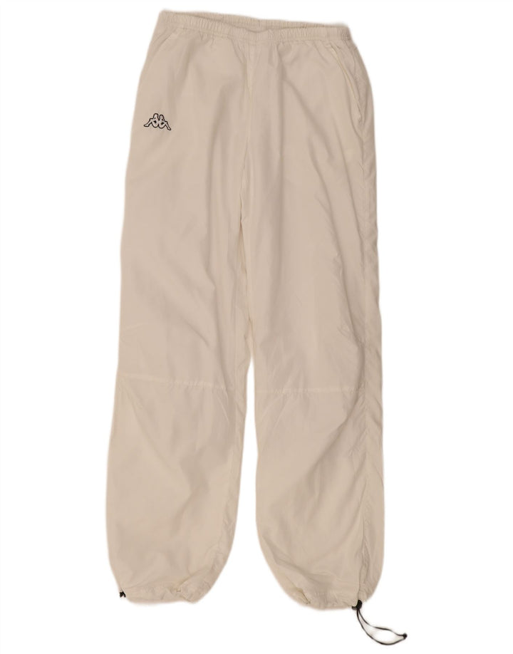 KAPPA Mens Tracksuit Trousers Joggers Large  White Polyester