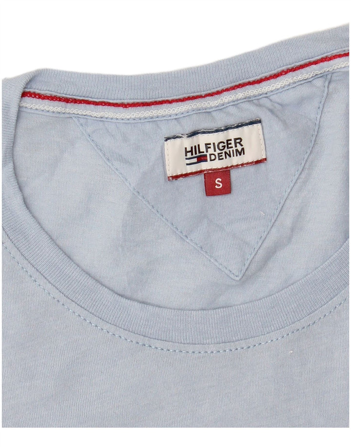 CHAMPION Womens Graphic T-Shirt Top UK 10 Small Blue