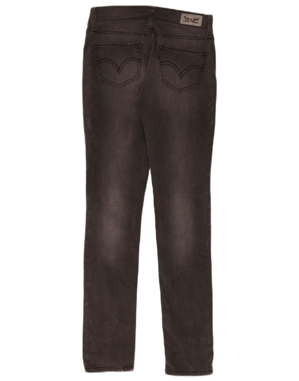 Levi's Womens 524 Super Low Skinny Jeans W29 L32 Grey Cotton